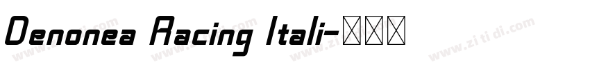 Denonea Racing Itali字体转换 Denonea Racing Itali字体转换